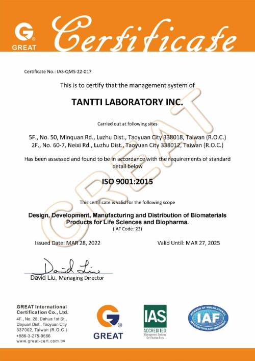 Tantti Quality Policy